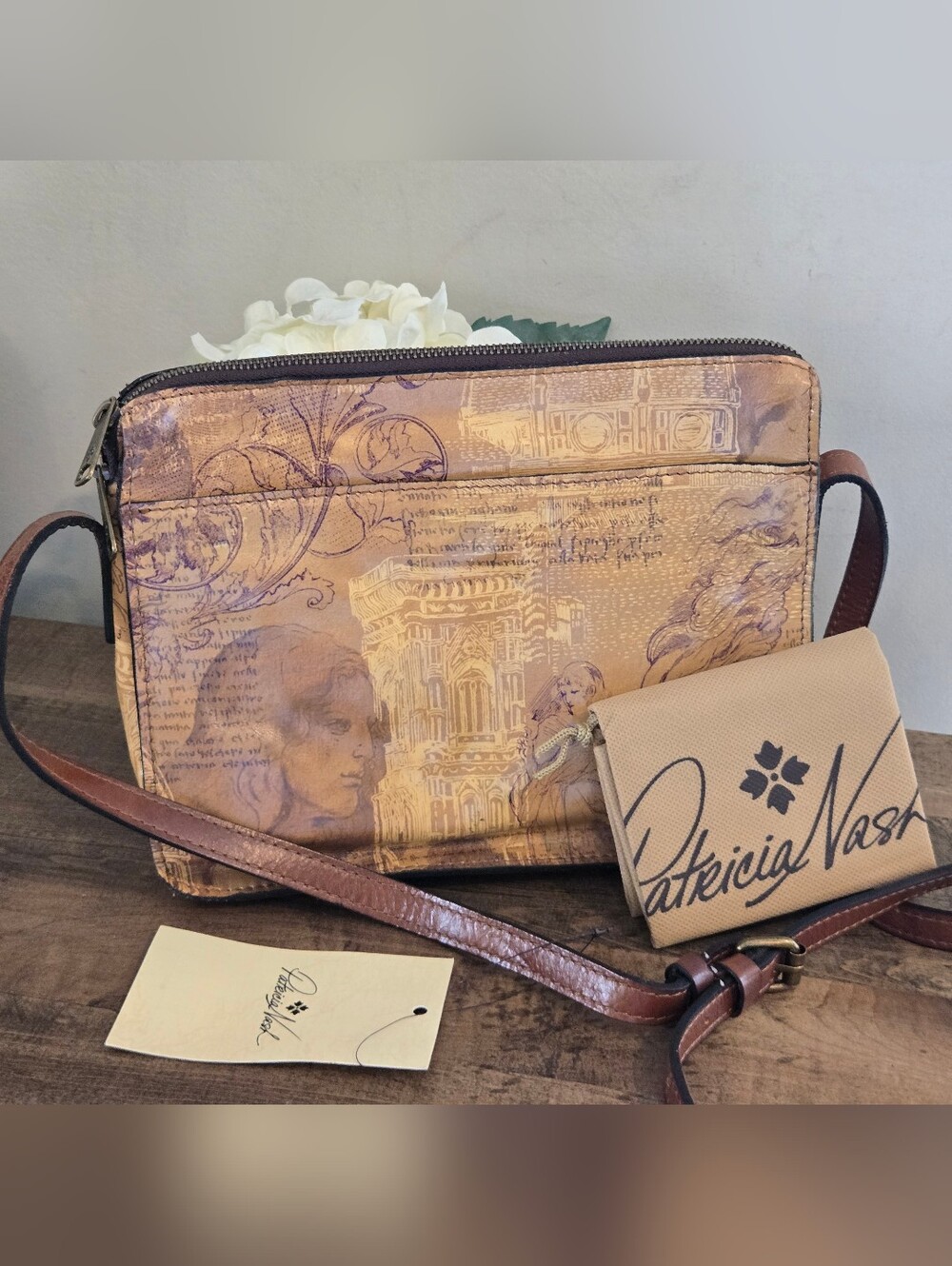 Patricia Nash Crossbody Bag Italian Sketchbook